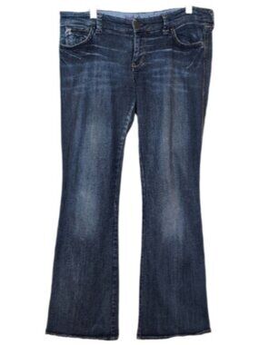 💠Vintage Mavi Marie Flare Jeans Womens 33x32 Blue Distressed Patched Low Rise